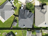 an aerial view of a residential neighborhood